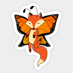 Butterfly Fox Sticker